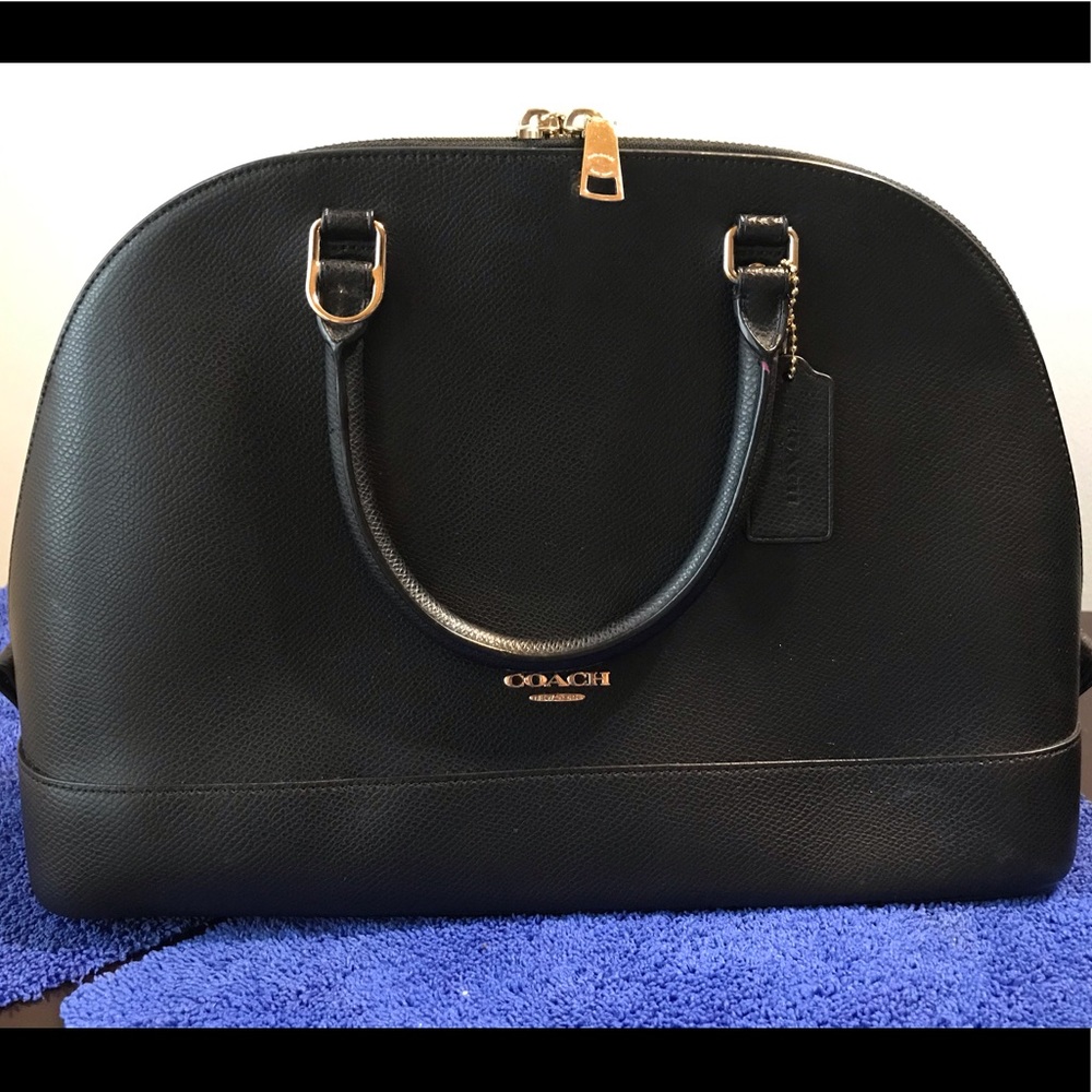 Coach Domed Satchel In Crossgrain Leather